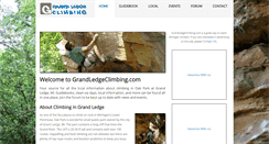 Desktop Screenshot of grandledgeclimbing.com